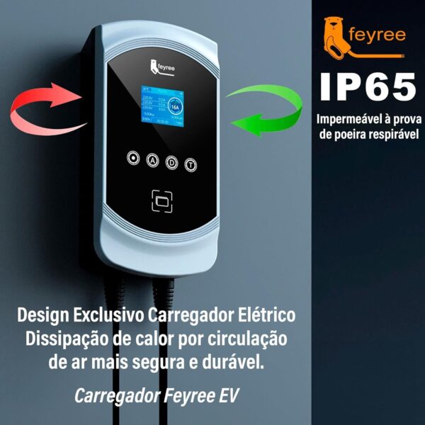 716k8BngvL._AC_SL1500_.jpg Carregador Portátil para Carro Elétrico, 7,6KW 32A 85-264V Tipo 2, Cabo 5M, Carregamento Interno/Externo, Carregador EV Tipo 2 para Carros
