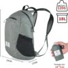 717kwxo298L._AC_SL1500_.jpg Mochila Compacta Dobrável Naturehike 18L Ultraleve Resistente à Água (Cinza)