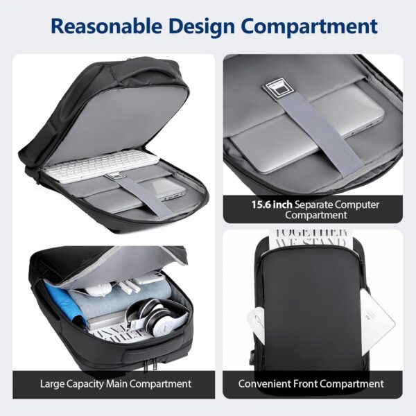 Mochila Executiva Impermeavel De Notebook Para Feminina/Masculina De Até 15,6"