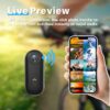 Câmera corporal 128G 4K, câmera tamanho polegar, câmera vestível com clipe giratório de 360° e clipe magnético, 120 minutos para gravação, levar para palestras, viagens, caminhadas com