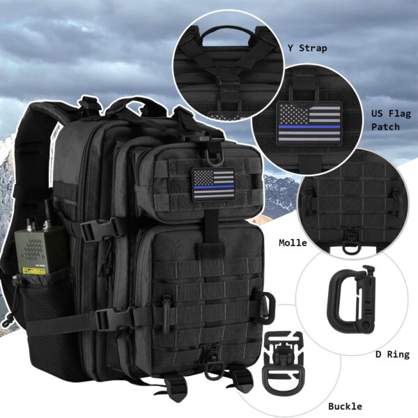 718xYUgtrqL._AC_SL1500_.jpg Mochila tática militar Tbp-01 Hannibal TacticalUnisex Adulto