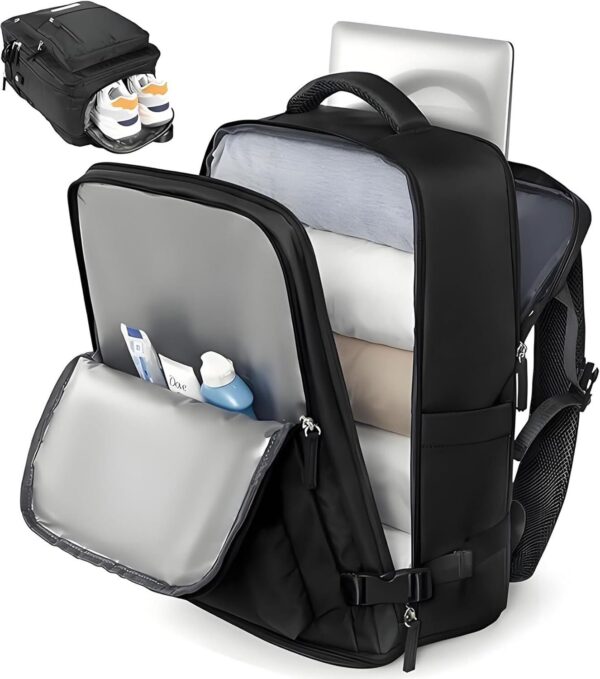 719Q5OHnD2L._AC_SL1500_.jpg Romantic Crown Mochila de Viagem Expansivel Avião Grande Feminina,Mochila Executiva Masculina Impermeável Reforçada para Notebook,Casual Esportes Hiking Escola Presente