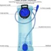 Bexiga de hidratação 1,5L/2L/2,5L/3L, bexiga de água de grande abertura para ciclismo, caminhada, acampamento