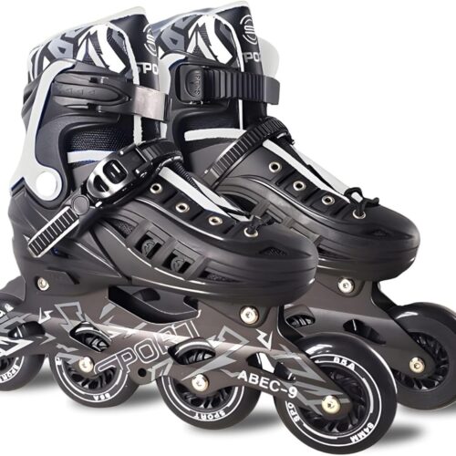 Patins Adulto Inline ABEC-9 - Freestyle Urban para Performance Profissional, Rodas de PU 84mm com Dureza 85A
