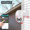 Câmera de Segurança wi-fi 360º Full HD bivolt inteligente Smart Detecção de Movimento sem fio giratória 360 com aúdio, Icsee a prova dagua Espiã Full HD 1080p IP66 Infravermelho Visão Noturna
