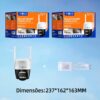 71DdmlWNr5L._AC_SL1500_.jpg Câmera de Vigilância 4K para Ambientes Externos/Internos, Controle por APP, Zoom 8x, Visão Noturna Infravermelha, Rotação 355°/90°, IP66 à Prova d'Água-(MD-30162)