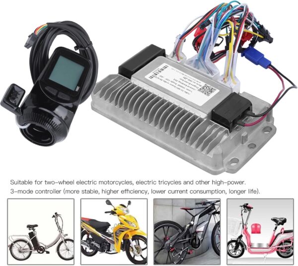 Triciclos elétricos Controlador sem escova 1000W Universal 36V 48V High Power Aluminium Shell 3 Modo LCD Conjunto para motocicletas elétricas triciclos