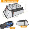 71F2FtLEcL._AC_SL1500_.jpg HuiJuKeJi Bolsa para porta-malas de bicicleta, refletiva de 360°, mochila de bicicleta de 12 L, bolsa traseira para bagageiro de armazenamento, bolsa de selim 3 em 1, multifunções à prova d'água,