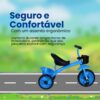 Triciclo Infantil Menino Kidino Motoca Infantil Velocity Motinha de Passeio Motoquinha Infantil.