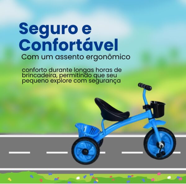 Triciclo Infantil Menino Kidino Motoca Infantil Velocity Motinha de Passeio Motoquinha Infantil.