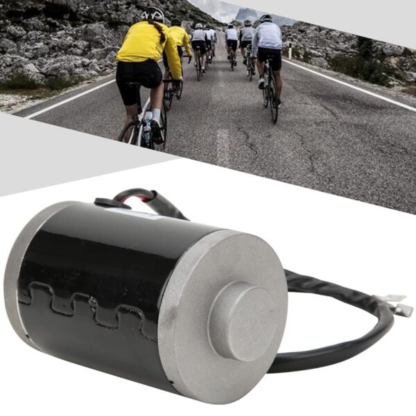 71FDhAhrmoL._SL1500_.jpg KIMISS Motor de Escova Elétrica ZY6812 24V 150W Com Polia de Metal para Bicicletas Elétricas e Scooters - Roda Dentada de Corrente DC, Design Compacto, Desempenho Estável