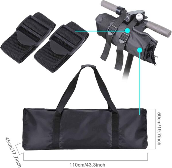71FZPbaz-aL._AC_SL1500_.jpg Bolsa de transporte portátil e impermeável Tomall bolsa de armazenamento dobrável para scooter elétrico XIAOMI Mijia M365 110 × 45 × 50 cm bolsa de transporte scooter