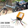 Controlador Escovado de Bicicleta Elétrica, 24V de 350w Liga de Alumínio de Alumínio Controlador de Velocidade do Motor para Triciclo de Scooter Elétrico