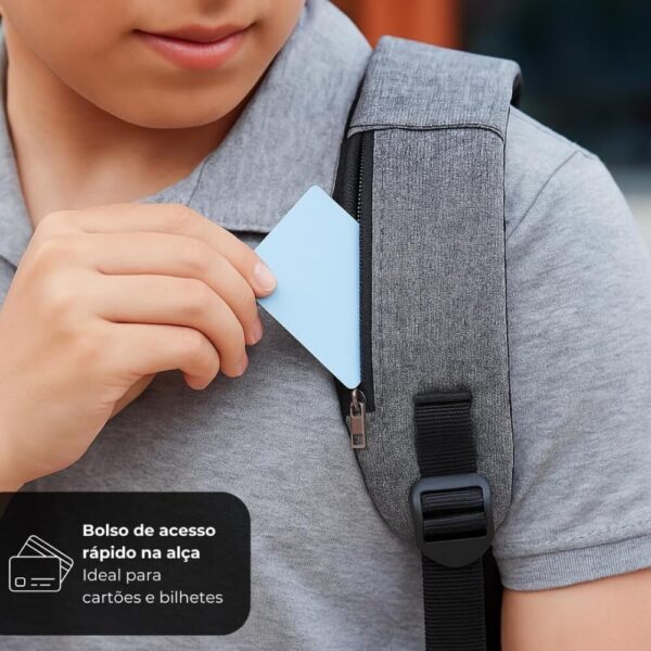 Mochila Executiva Unissex para Notebook até 15.6” - com Entrada USB e Passa-fio para fone – Ideal para Faculdade, Trabalho e Viagens – Antifurto, Resistente e Confortável