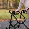 Capas de assento de andador para senhoras, acessórios para caminhantes de Páscoa, coelho, tulipa rollator, andador e encosto, capas de assento laranja para idosos com capas de assento