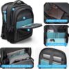71HbU3YFsgL._AC_SL1500_.jpg Mochila Executiva Para Notebook Impermeável de até 15.6 Polegadas, Multifuncionais Resistente para Viagens de Negócios Grande Escola Trabalho Viagens Mochila Casual