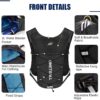 Colete de corrida para mulheres e homens, mochila leve de hidratação de 150 g com bexiga de água à prova de vazamento de 2L, pacote com 6 L para trilha, maratona, caminhada, ciclismo, corrida