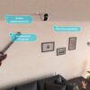 Suporte de Embutir para Teto – Compatível com Câmera Intelbras IME 360 – Giro 360° – Branco