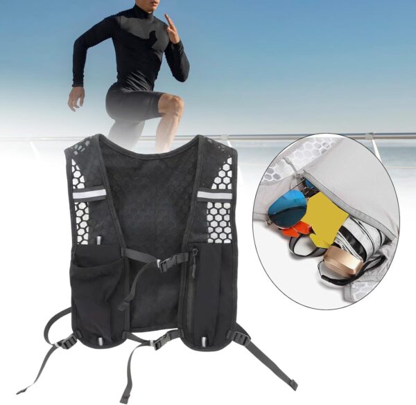 Mochila de hidratação para corrida, colete com reservatório de água, mochila leve para homens e mulheres, ideal para caminhadas, ciclismo, jogging e