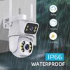 Câmera de Segurança Vigilancia IP Dupla Wi-fi Smart Angulo Duplo A31 3mp, Uso Interno e Externo, Speed Dome, Residencial, Comercial (1)