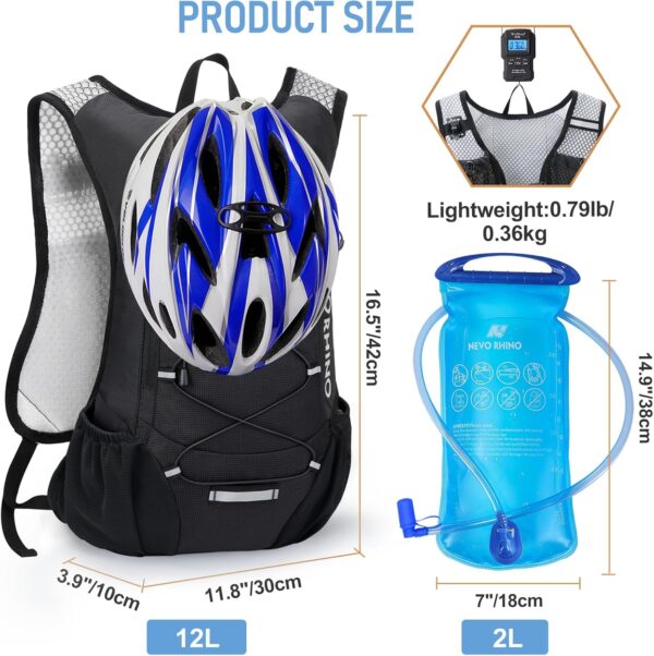71KWXQY4CrL._AC_SL1500_.jpg Mochila de hidratação leve, mochila de corrida com bexiga de água de 2L, mochila de água hidro para ciclismo, caminhada, rave para homens e mulheres
