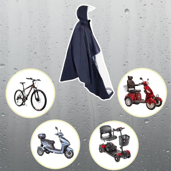 71KZqj6oYBL._AC_SL1500_.jpg Capa de chuva para scooter de mobilidade para equitação, acessórios de scooter de mobilidade, capa de scooter elétrica à prova d'água acessórios para poncho ao ar livre, scooters de mobilidade fechada