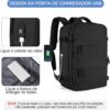 Mochila De Viagem Grande Impermeável, Com Porta Usb, Compartimento Para Sapatos, Bolsa Para Objetos úmidos, Mochila Para Notebook, Mochila Feminina