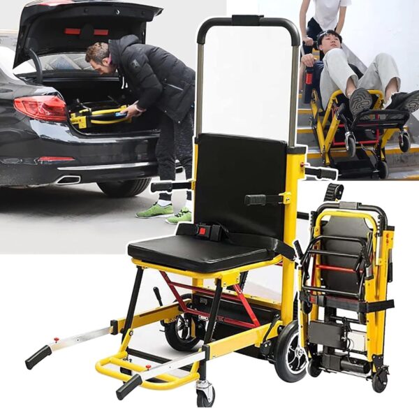 Cadeira De Rodas EléTrica Para Subir Escadas-DobráVel,Capacidade De Carga: 356 Libras, Para FáCil MovimentaçãO De MóVeis Pesados Para Cima/Para Baixo Escadas