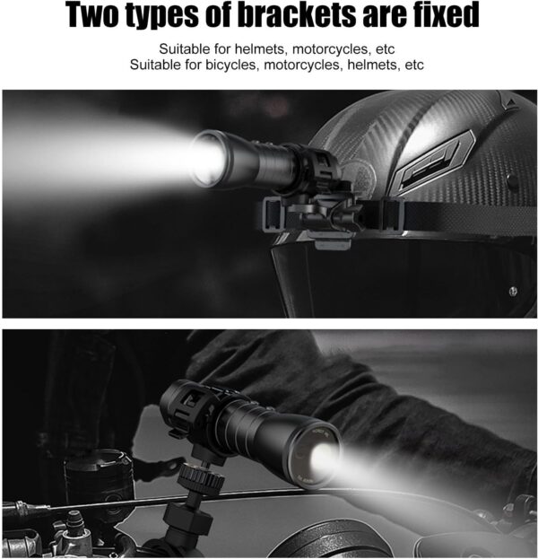 Lanterna de vídeo 1080p, gravador de capacete, câmera para uso ao ar livre, mini câmera de ação de ciclismo, luz de LED, 2200 mAh, câmera esportiva grande angular 120