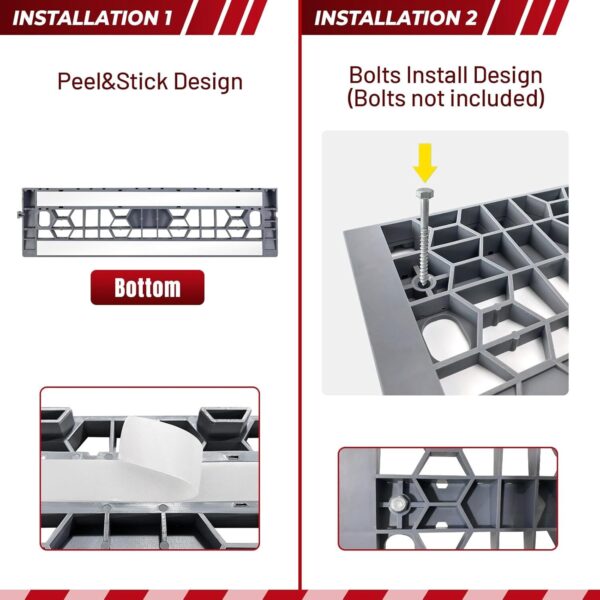 71NzzArDCiL._AC_SL1500_.jpg ROBLOCK Rampas de Cadeira de Rodas Destacáveis de 1 Polegada para Degraus de Entrada Em Casa, Rampas de Porta Modulares Portáteis para Portas E Carros, Capacidade de Carga de 3.000 Libras, 2 Peças