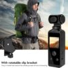 71P6ErZTF4L._AC_SL1500_.jpg Luqeeg Câmera, filmadora habilitada para Ultra HD 4K, câmera rotativa antitrepidação de 270° com clipe de microfone para atividades ao ar livre, equitação, mergulho,