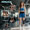 Joelheira de Compressão Profissional com Suporte de Mola Dupla + Silicone Antiderrapante - Estabilização da Patela, Tecido Respirável e Ajuste 3D - Para Ciclismo, Academia, CrossFit (Tamanho L)