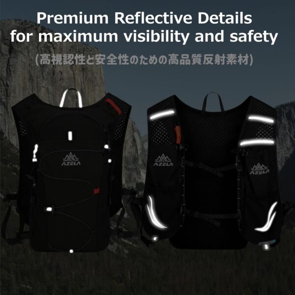 Azarxis Mochila de hidratação para caminhada, corrida, 10 L, colete para mulheres, homens, leve, ciclismo, trilha, corrida, corrida