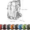 Domary Mochila de viagem 40L resistente à água para caminhada no acampamento laptop mochila de caminhada trekking e bolsas para escalar costas para homens e mulheres