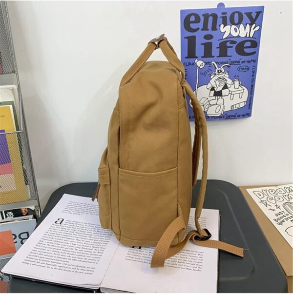 Mochilas Feminina Estilo Casual Leve Lona Escolar Bolsa Faculdade Viagem Moda Simple