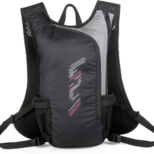 71RH4wcZlPL._AC_SL1500_.jpg Mochila de hidratação respirável Nylon Mochila de bexiga de água reflexiva para caminhada e corrida