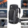 ERYUE mochila de caminhada,Mochila de caminhada 65L resistente à água com capa de chuva Mochila de viagem esportiva ao ar livre para camping escalada montanhismo