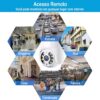 Câmera de Segurança wi-fi 360º Full HD bivolt inteligente Smart Detecção de Movimento sem fio giratória 360 com aúdio, Icsee a prova dagua Espiã Full HD 1080p IP66 Infravermelho Visão Noturna