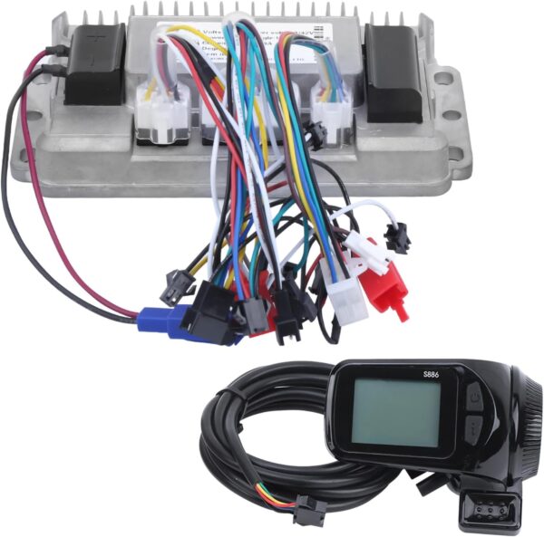 Triciclos elétricos Controlador sem escova 1000W Universal 36V 48V High Power Aluminium Shell 3 Modo LCD Conjunto para motocicletas elétricas triciclos