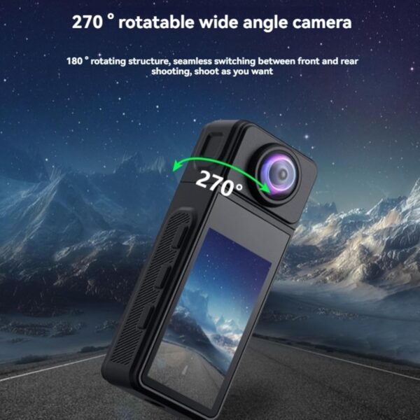 Câmera Esportiva de Polegar Magnética 4K Gravador Capacete WiFi Bolso para Andar a Cavalo Pets Kit C4 com Ângulo Disparo