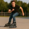 71Sk1Yi7C0L._AC_SL1500_.jpg Patins Adulto Inline ABEC-9 - Freestyle Urban para Performance Profissional, Rodas de PU 84mm com Dureza 85A