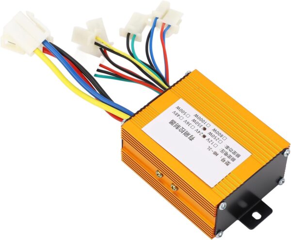 Controlador Escovado de Bicicleta Elétrica, 24V de 350w Liga de Alumínio de Alumínio Controlador de Velocidade do Motor para Triciclo de Scooter Elétrico