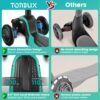71UYl9R6m2L._AC_SL1500_.jpg TONBUX Scooter infantil para crianças de 3 a 12 anos, scooter infantil com 4 alturas ajustáveis, scooter de 3 rodas iluminada, design de absorção de choque, inclinada para dirigir, scooter de
