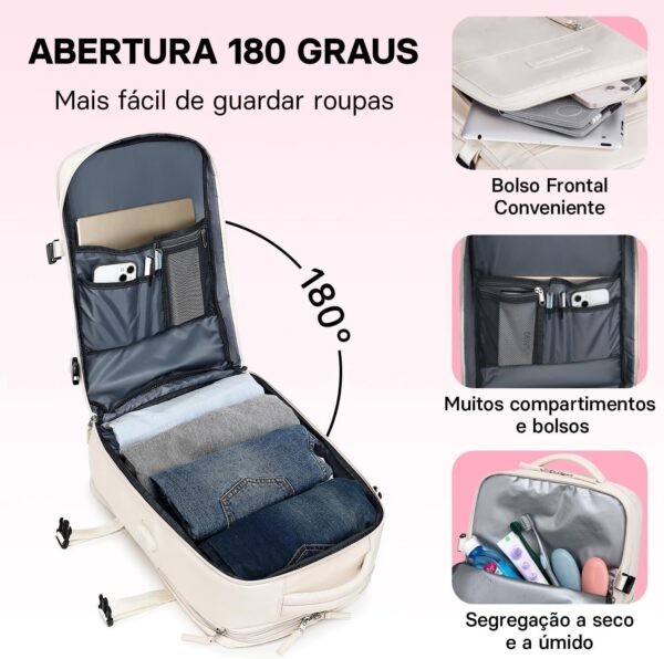 71Ulf0HI-yL._AC_SL1500_.jpg Romantic Crown Mochila de Viagem Expansivel Avião Grande Feminina,Mochila Executiva Masculina Impermeável Reforçada para Notebook,Casual Esportes Hiking Escola Presente