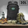 30L Mochila Masculina Resistente à Água Impermeável, Leve e Espaçosa para Acampamento, Trekking e Aventuras Outdoor