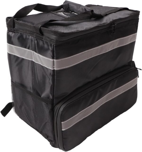 71V6u4irCIL._AC_SL1500_.jpg Diydeg Mochila de Entrega de Alimentos, Mochila de Entrega de Pizza Isolável de 50l para Bicicleta, Bolsa Refrigeradora de Pizza Reutilizável para DoorDash, Eat, Catering