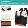 71VBU2xPprL._AC_SL1500_.jpg Mochila CYUREAY feminina conversível de trabalho para notebook, computador, com porta de carregamento USB, Preto