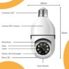 Câmera Lâmpada Câmera Espiã de Segurança WiFi, 1080P Câmera de Base E27 com Visão Noturna Infravermelha intercomunicador bidirecional, Câmera Vigilância com Função de Rastreamento Automático YOOsee