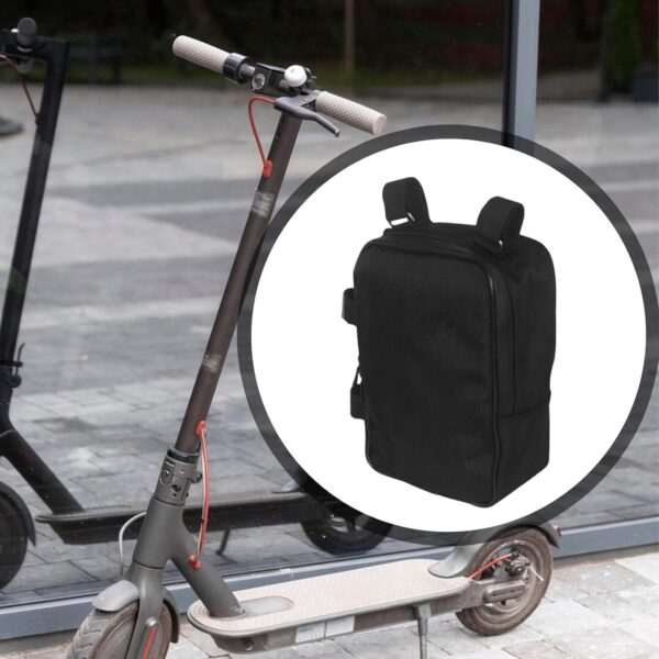 71Vs5Ls3DHL._AC_SL1500_.jpg Bolsa Organizadora para Bateria de Bicicleta Elétrica, Fácil de Instalar, Portátil para Guidão, com Grande Capacidade de Armazenamento.