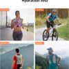 ECOHUB Mochila De Hidratação Para Corrida, Leve E Respirável, Com Bolsa Água 2 Litros, Caminhadas, Trilhas, Ciclismo, Maratona Mulheres Homens (Preto)